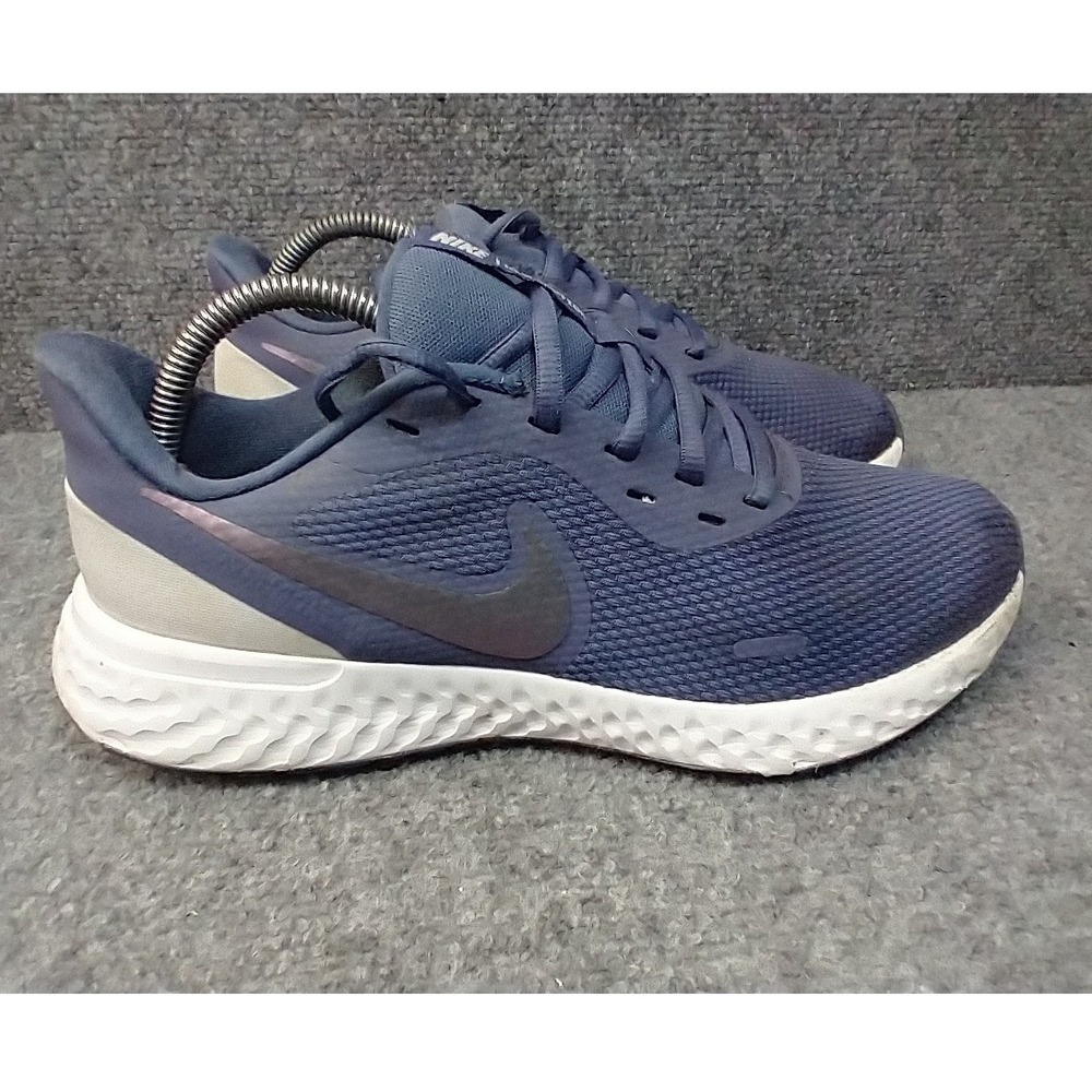 Nike Revolution 5 Womens Running Shoes Blue Grey Iridescent BQ3207-500 Size 9.5